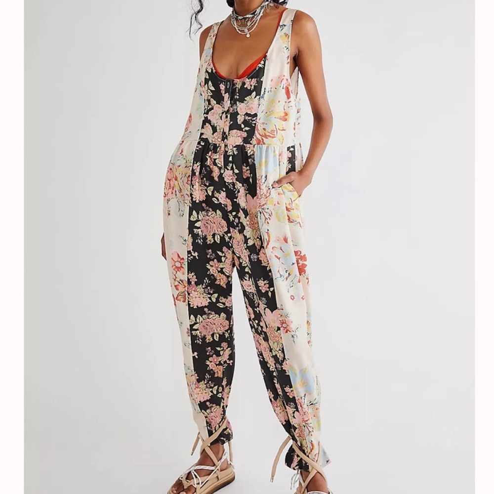 Free People Birdsong Printed Jumpsuit
